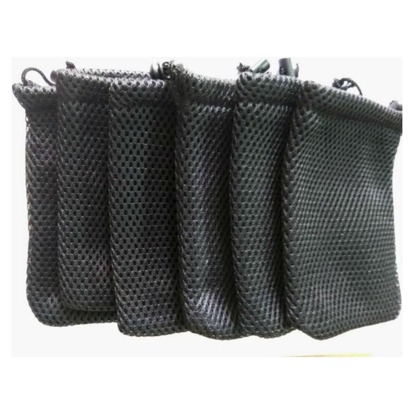 6 Bolsas de Malla de Nylon con Cierre para Teléfonos y Accesorios