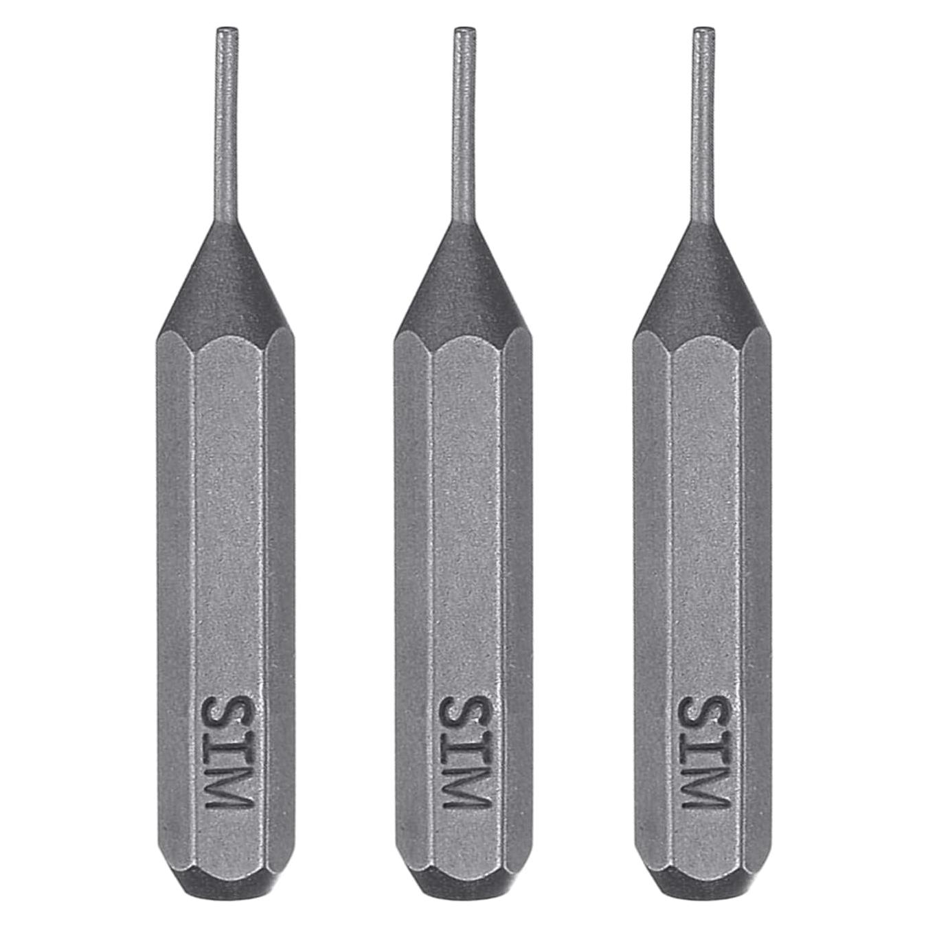 Juego de 3 Bits de Destornillador SIM0.8 HARFINGTON 28mm Hexagonal