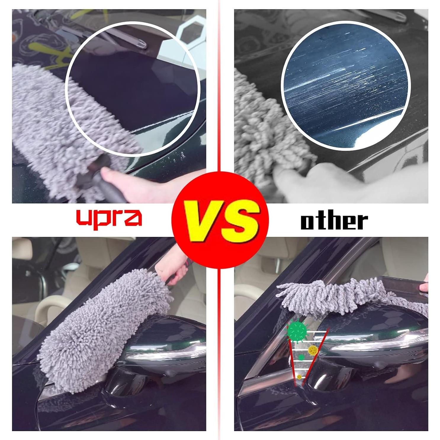 Kit de Limpieza de Autos Upra con Mango Extensible y Microfibra