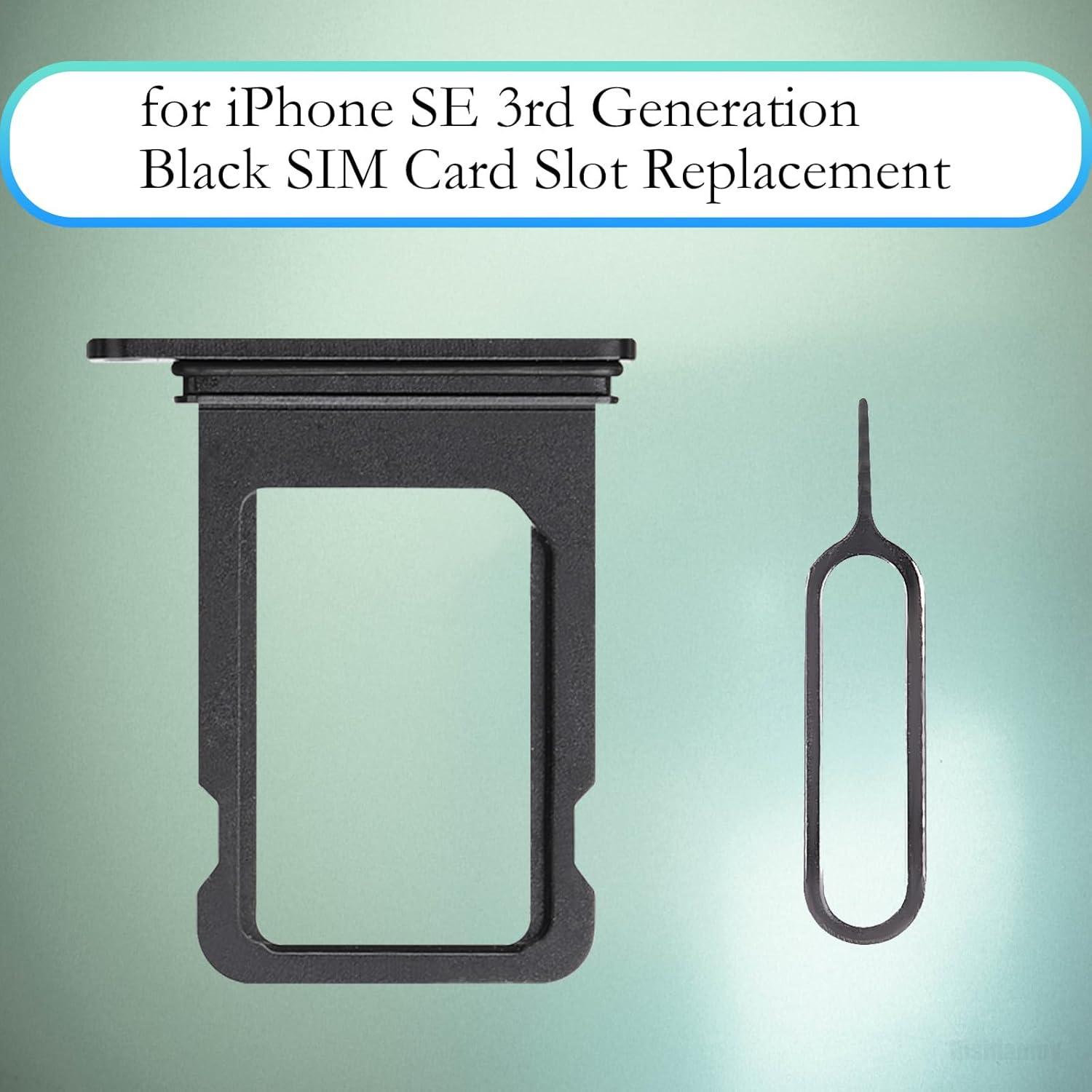Bandeja de tarjeta SIM Midnight para iPhone SE 3ra Generación