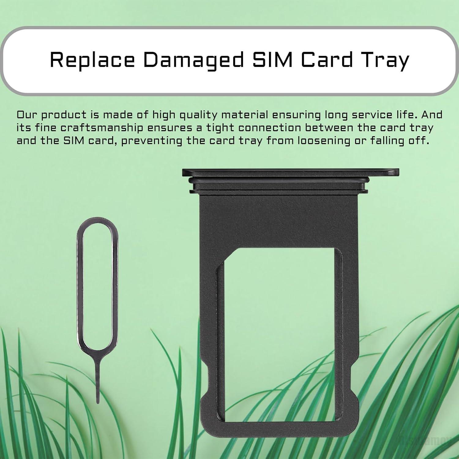 Adaptador de Tarjeta SIM para iPhone 8 Plus Risidamoy Negro