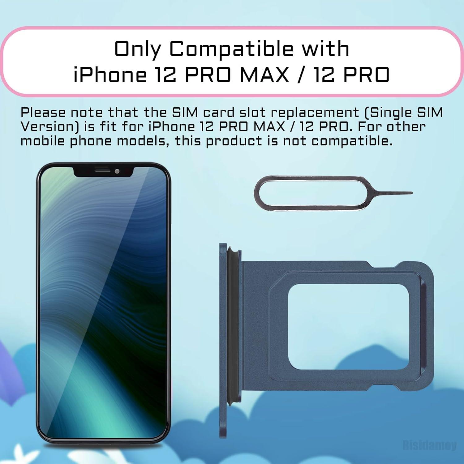 Adaptador de Tarjeta SIM Azul para iPhone 12 Pro Max y Pro