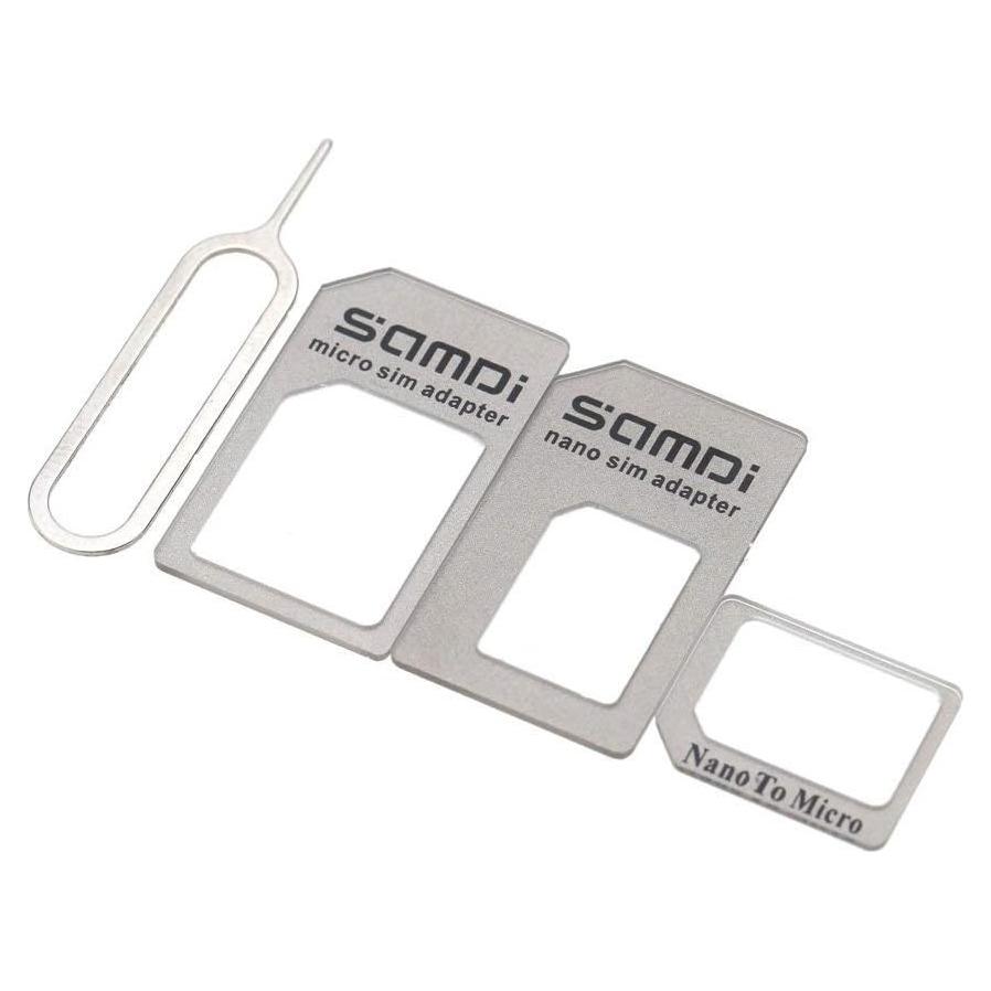 Kit Adaptador Tarjeta SIM Samdi Oro - Nano, Micro y Estándar