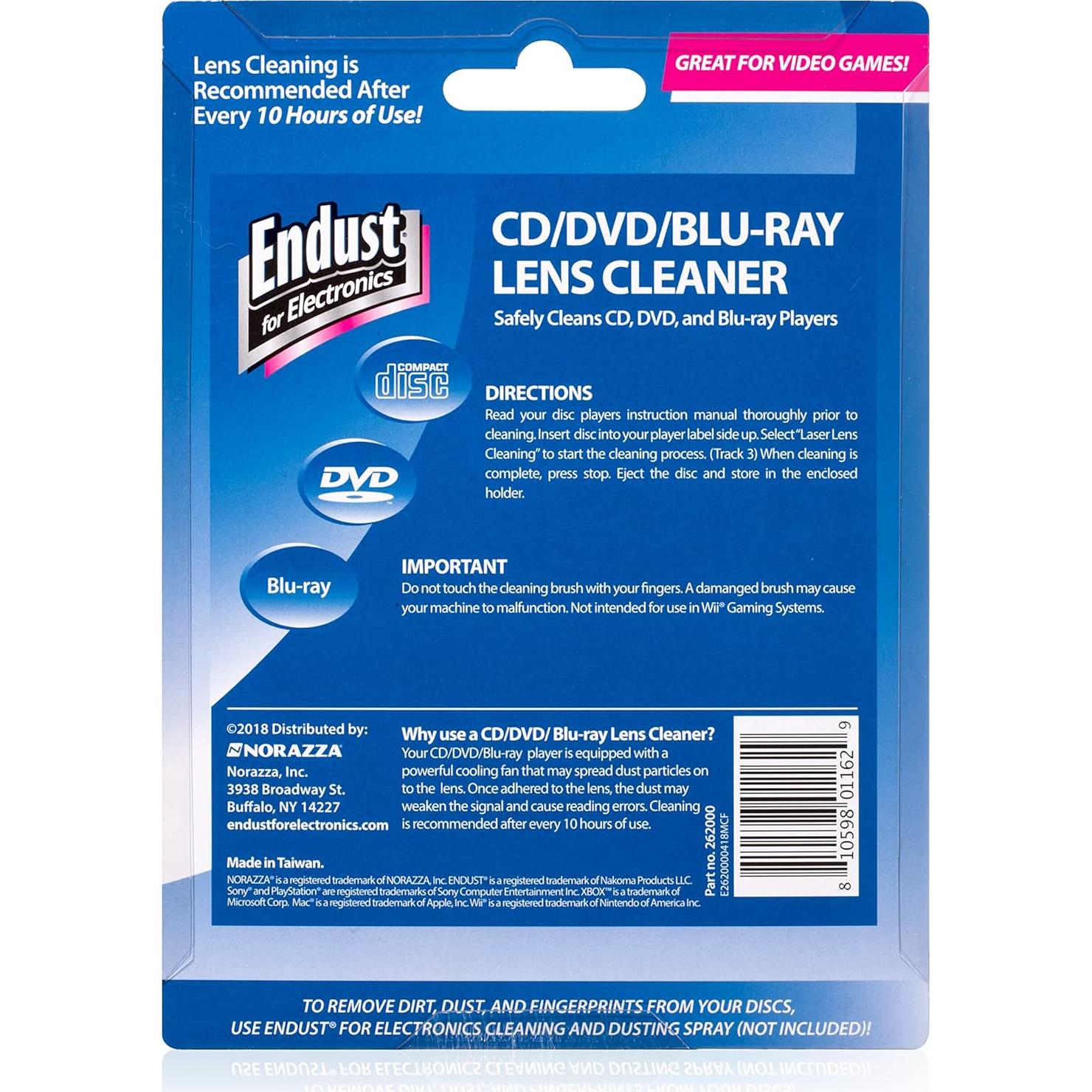 Limpiador de Lentes CD/DVD/Blu-Ray Endust 262000 - 119g