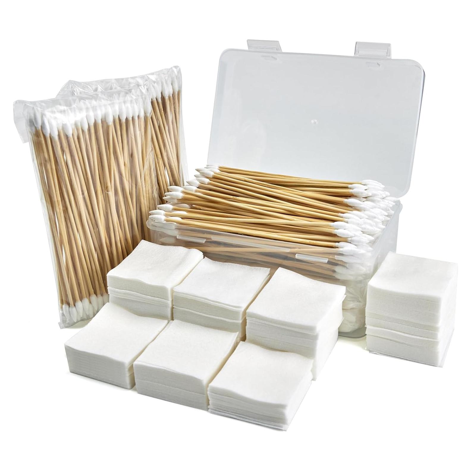 Suministros de limpieza de armas UrbanAbode 800 piezas algodón