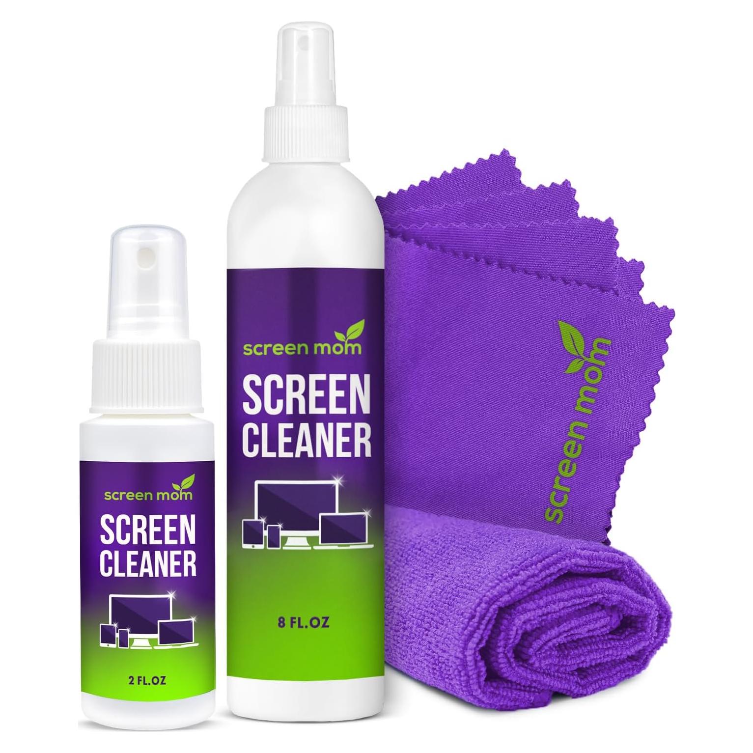 Kit de Limpieza de Pantallas Screen Mom - Spray 240ml y 60ml