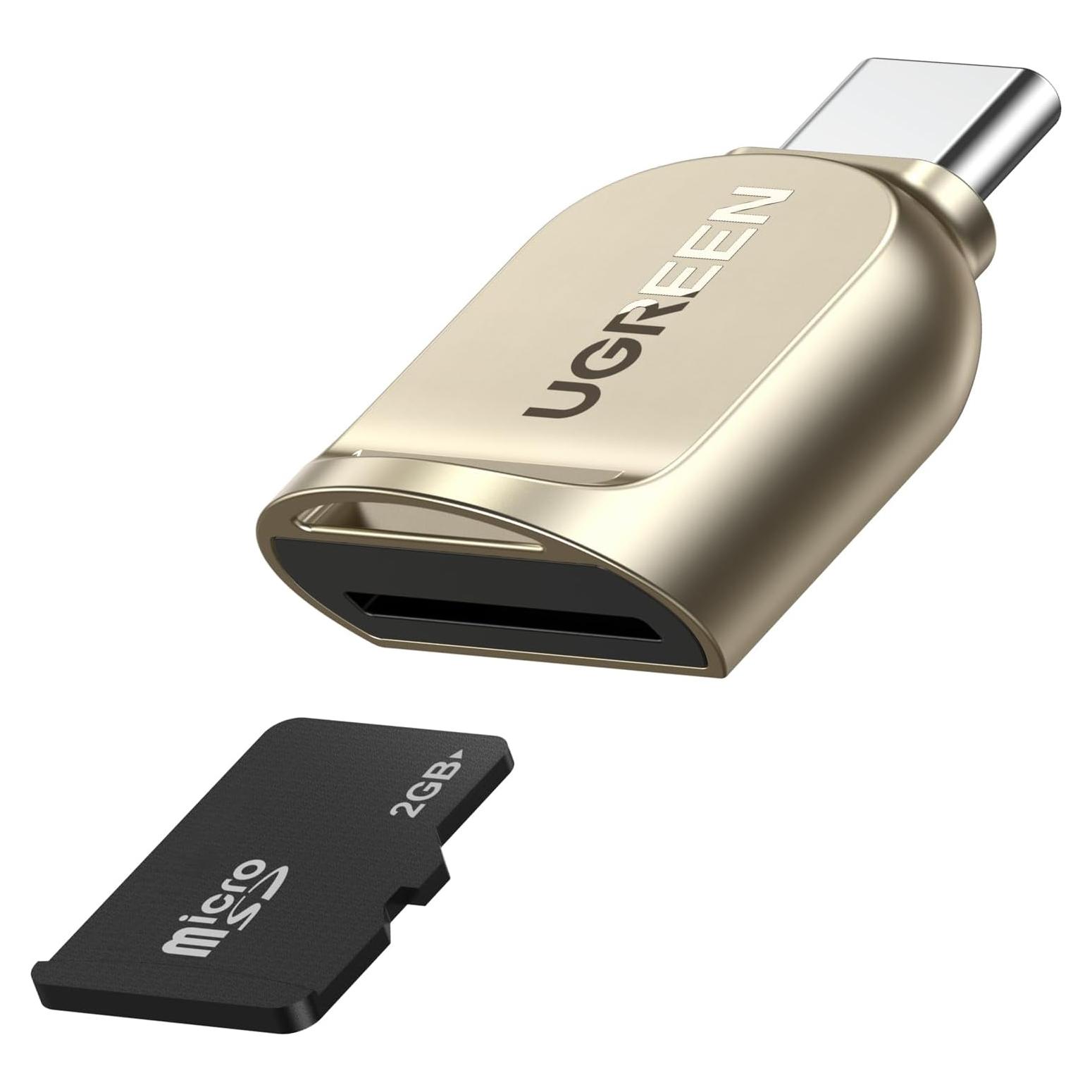 Lector de Tarjetas Micro SD USB C UGREEN 5Gbps Portátil