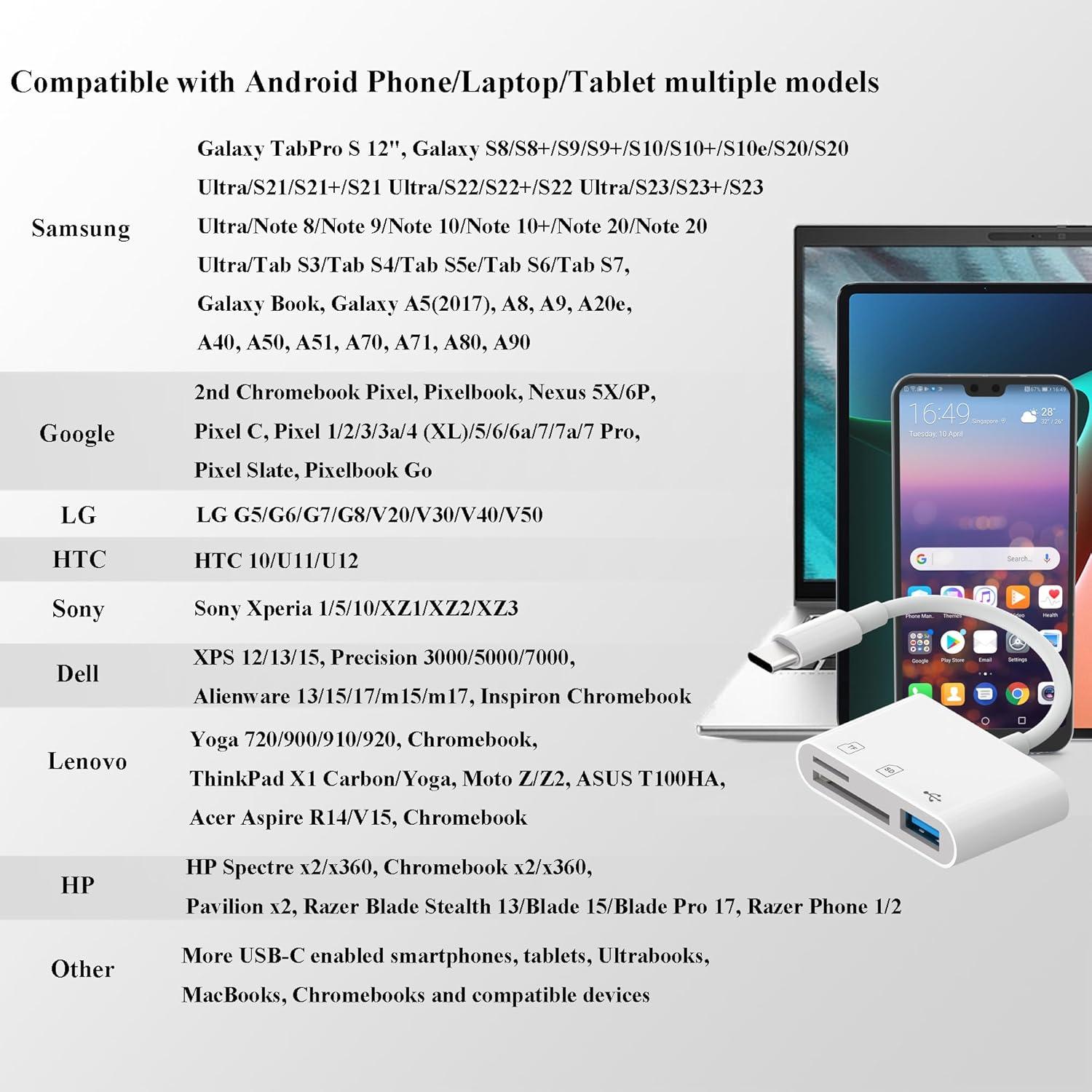 Lector de Tarjeta SD USB-C O-Mei Stars para iPhone 15/16