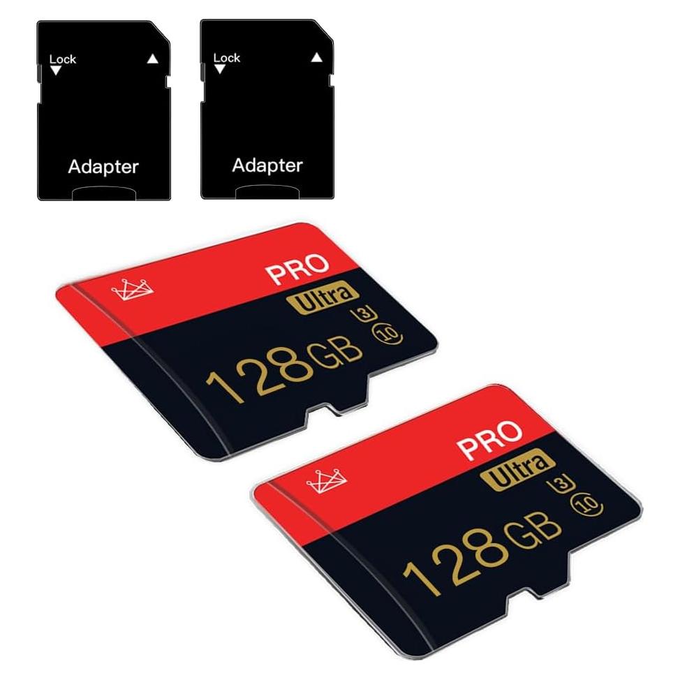 Paquete de 2 Tarjetas Micro SD 128GB Clase 10 NUOYITKJ