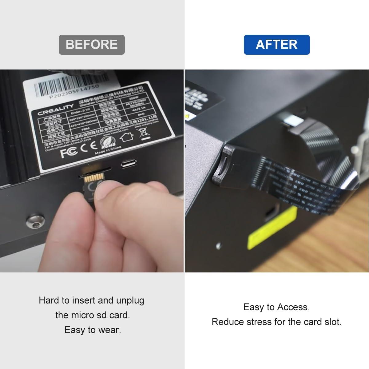 Cable Adaptador Extensión Micro SD LANMU 15cm para Impresoras 3D