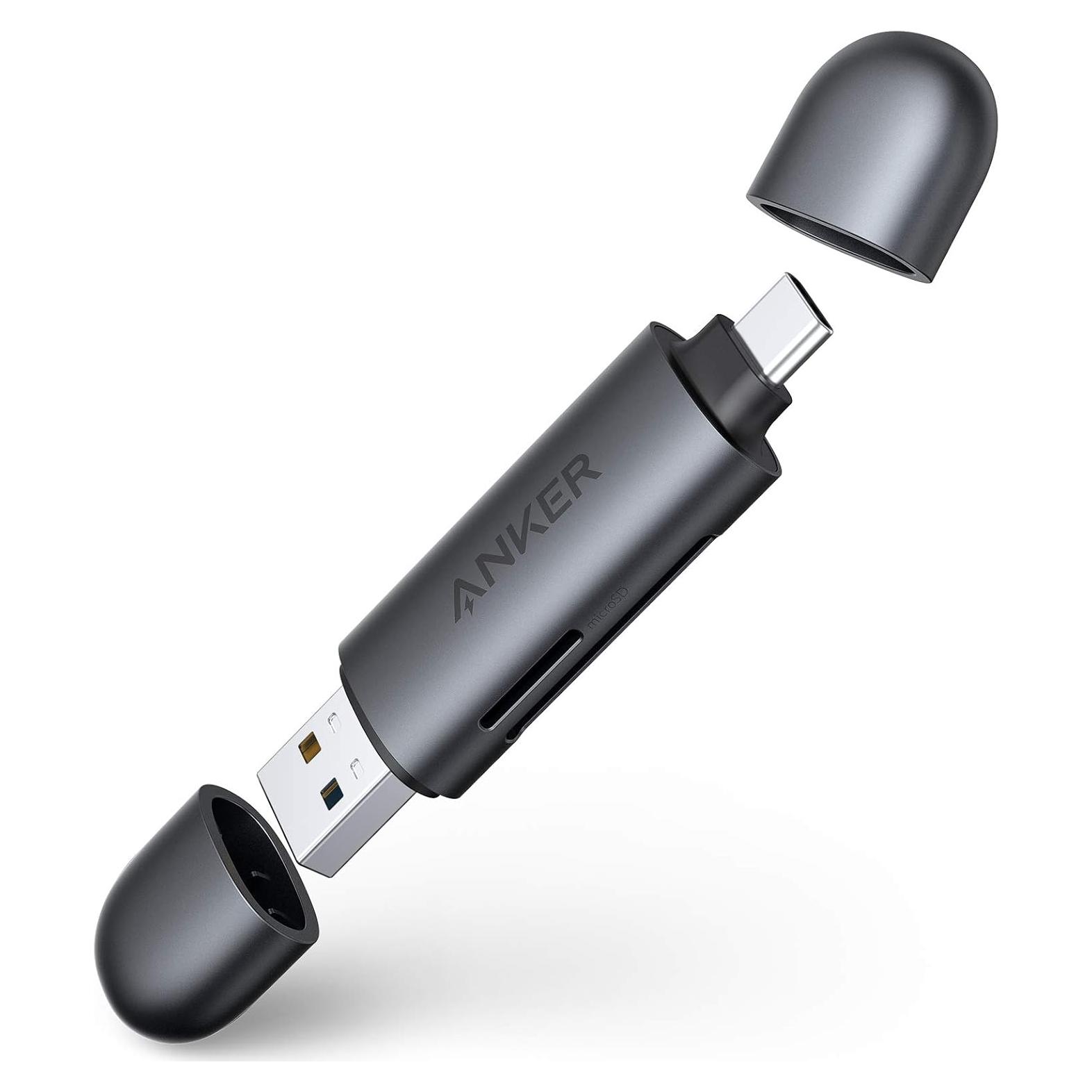 Lector de Tarjetas SD USB-C y USB 3.0 Anker PowerExpand 2-en-1