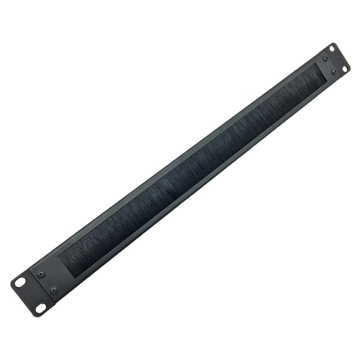 Panel de Gestión de Cables 1U JINGCHENGMEI Negro para Rack 19"