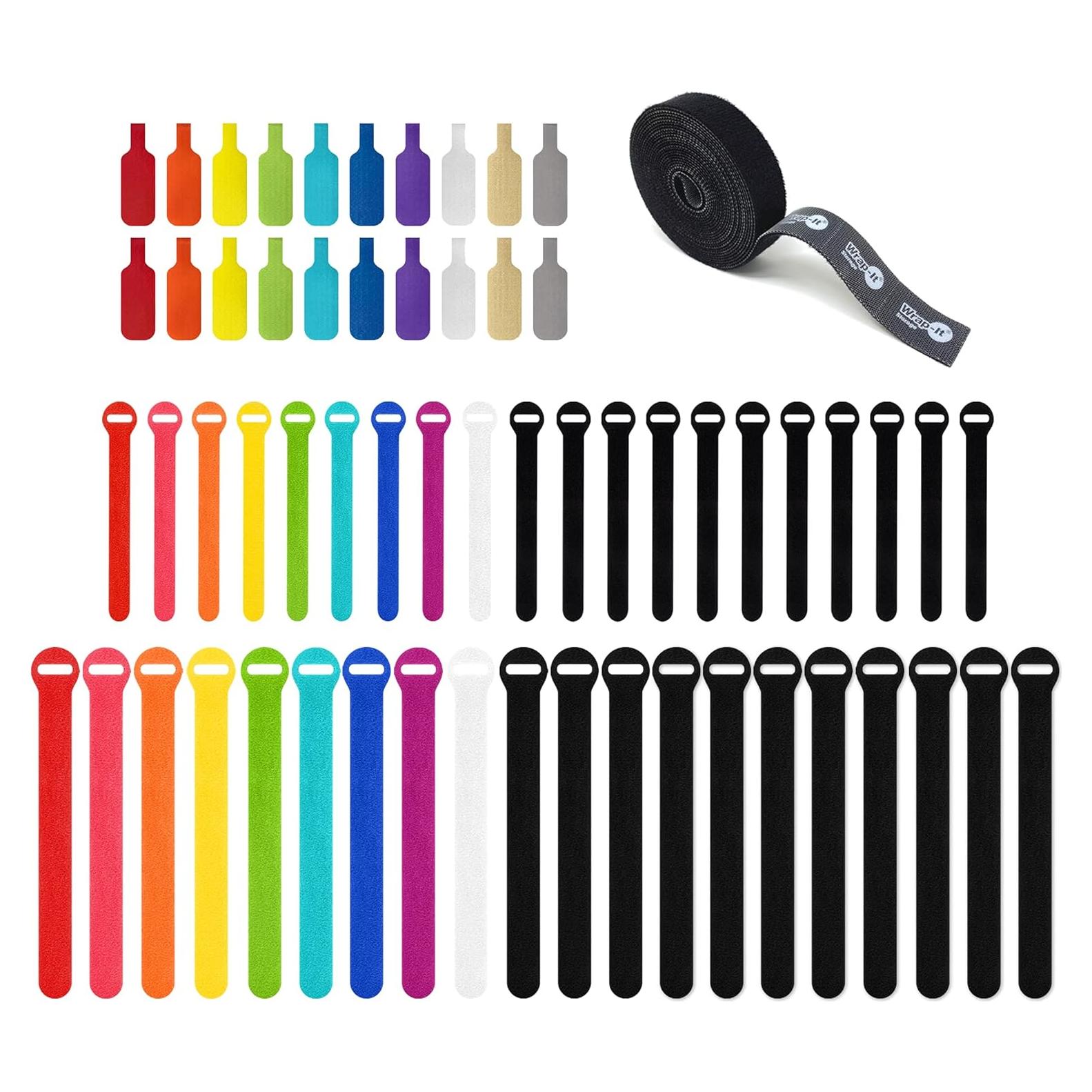 Paquete de Gestión de Cables Wrap-It Storage - 61 Piezas