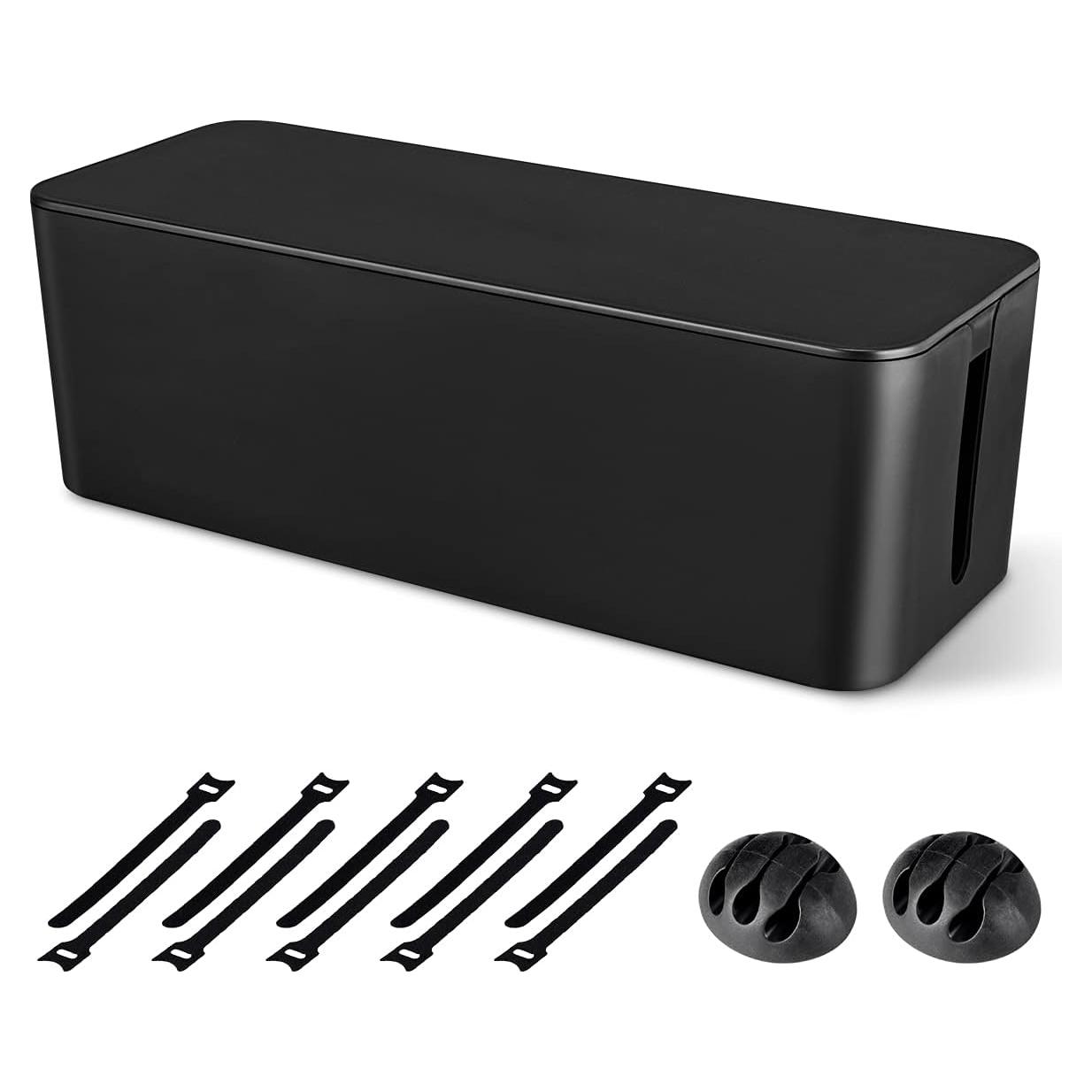 Caja de Gestión de Cables Chouky Negra 40.6x15.5x13.5 cm