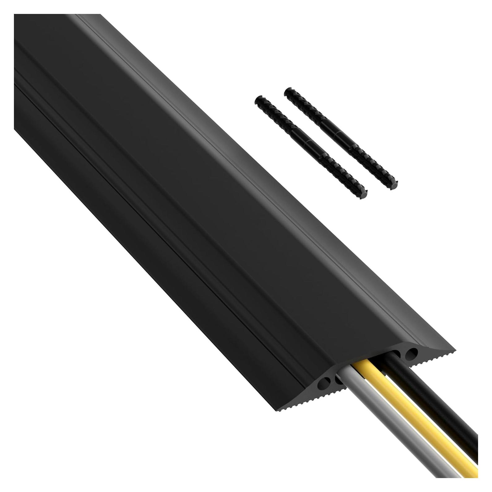 Cubierta de Cable de Suelo D-Line 9.14m Negra - Pesado