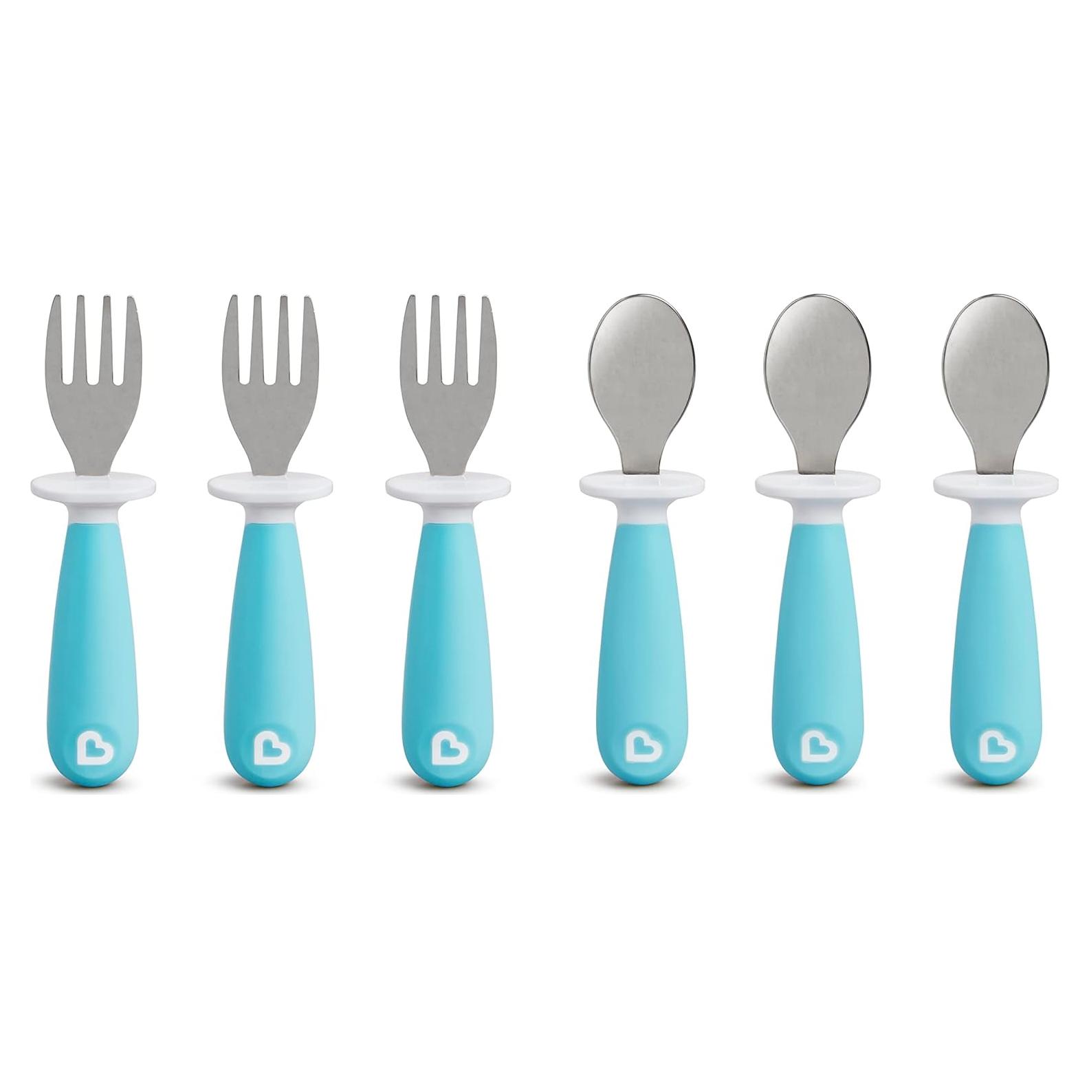 Juego de Utensilios para Niños Munchkin Raise 6 Piezas Azul