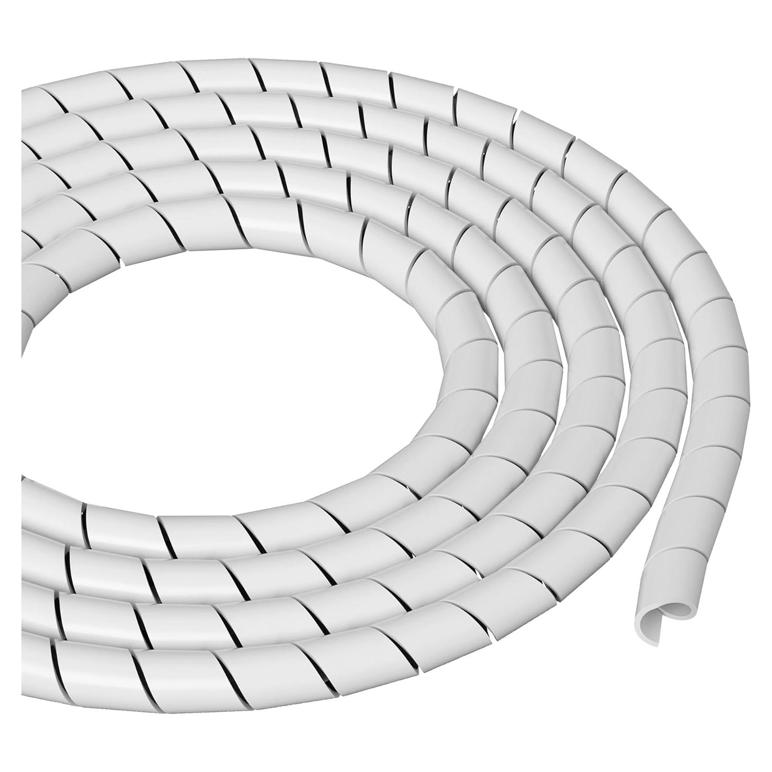 Envoltura de Cables D-Line 2.5m Blanca, Diámetro 1-3.81cm