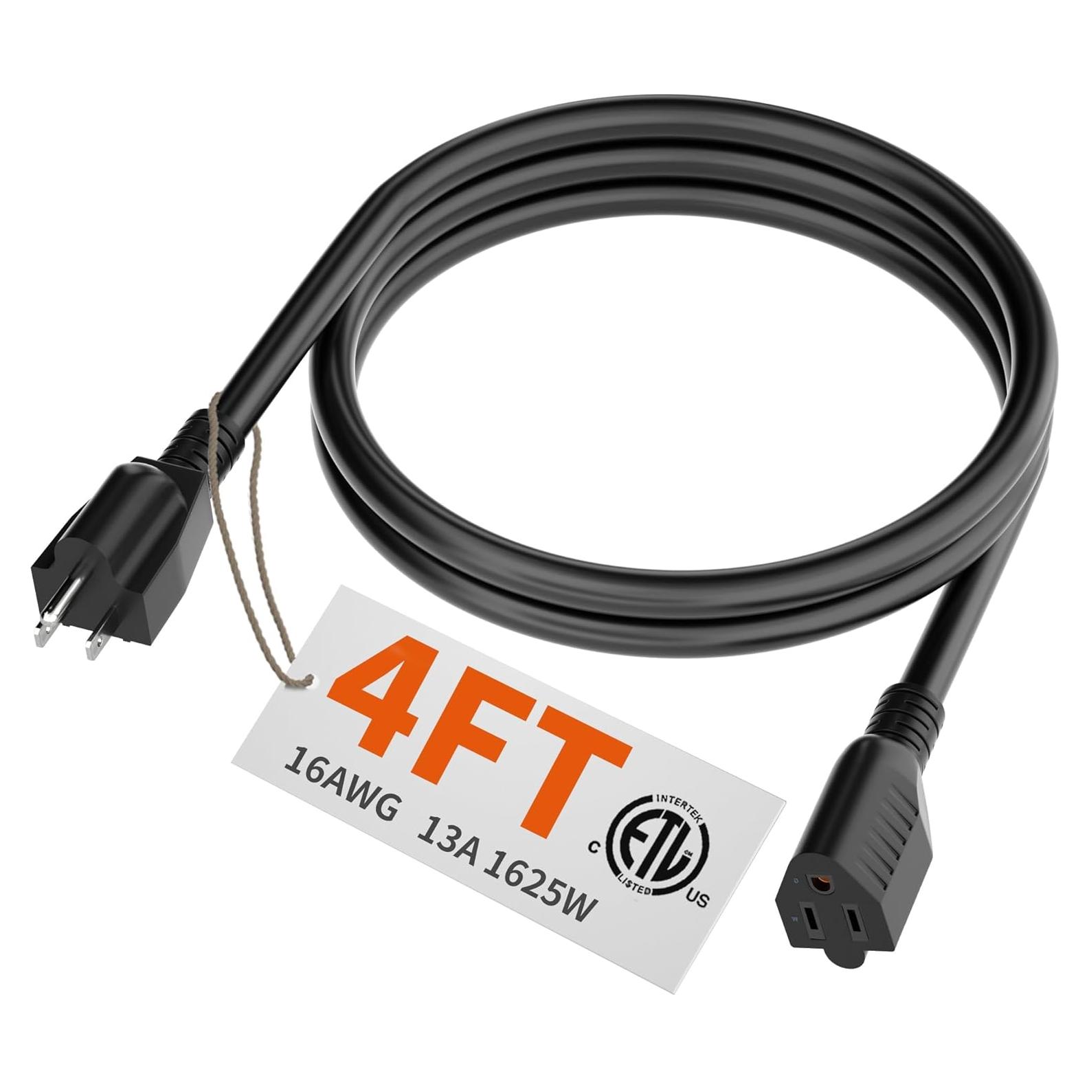 Cable de Extensión HUANCHAIN 1.22m 16AWG Impermeable 13A