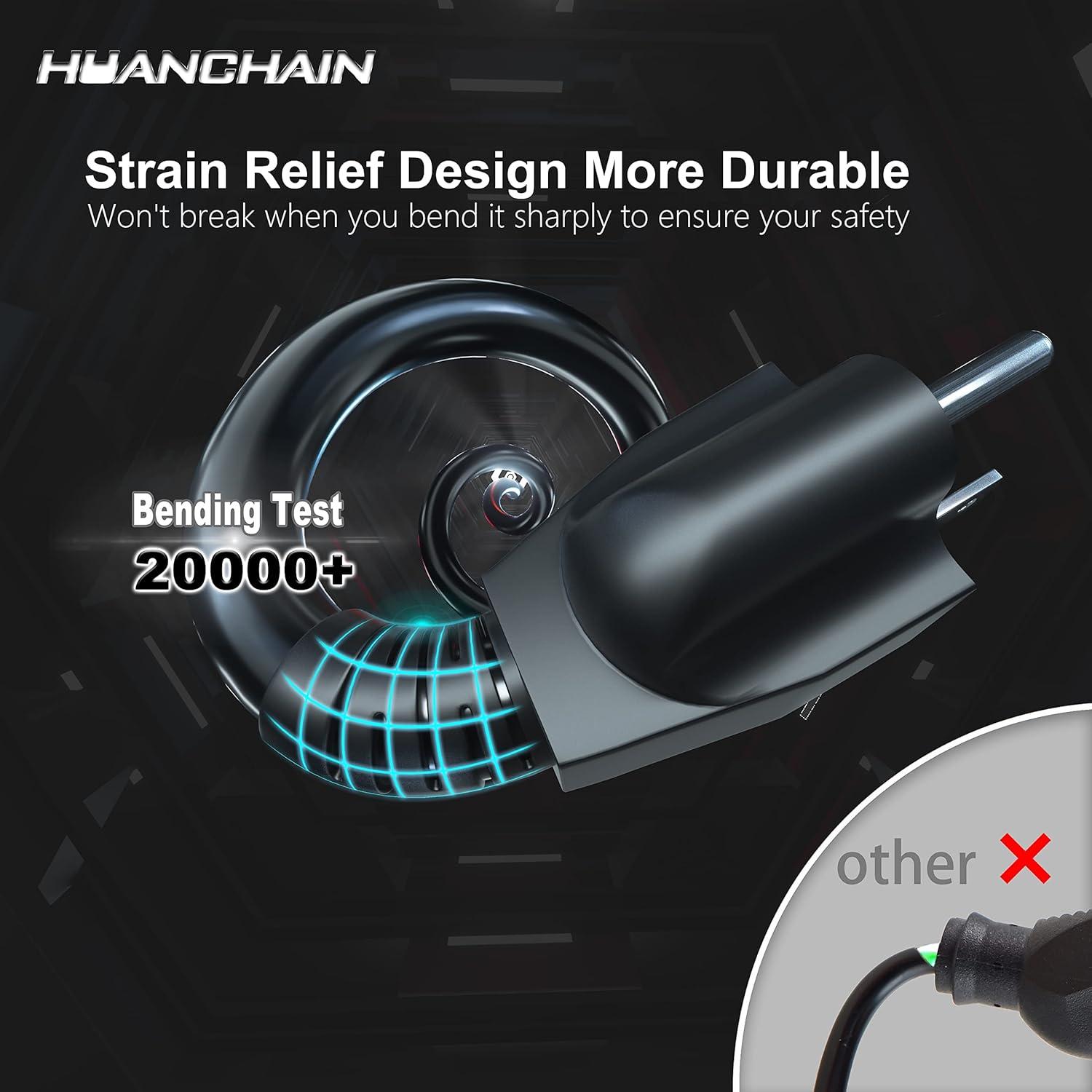 Cable de Extensión HUANCHAIN 1.22m 16AWG Impermeable 13A