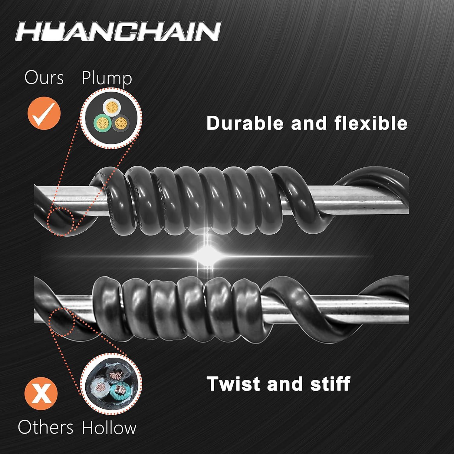 Cable de Extensión HUANCHAIN 1.22m 16AWG Impermeable 13A