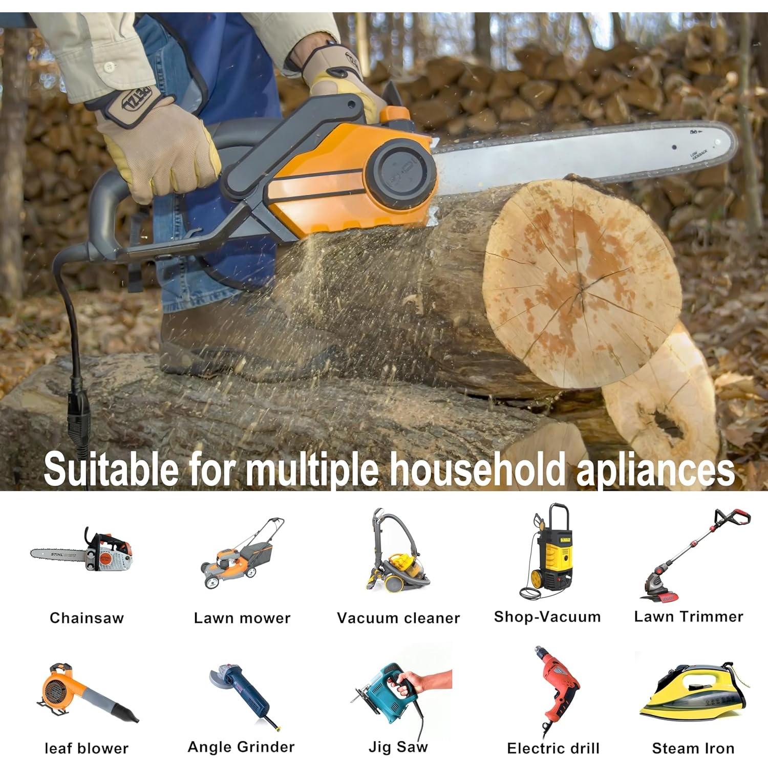 Cable de Extensión HUANCHAIN 1.22m 16AWG Impermeable 13A