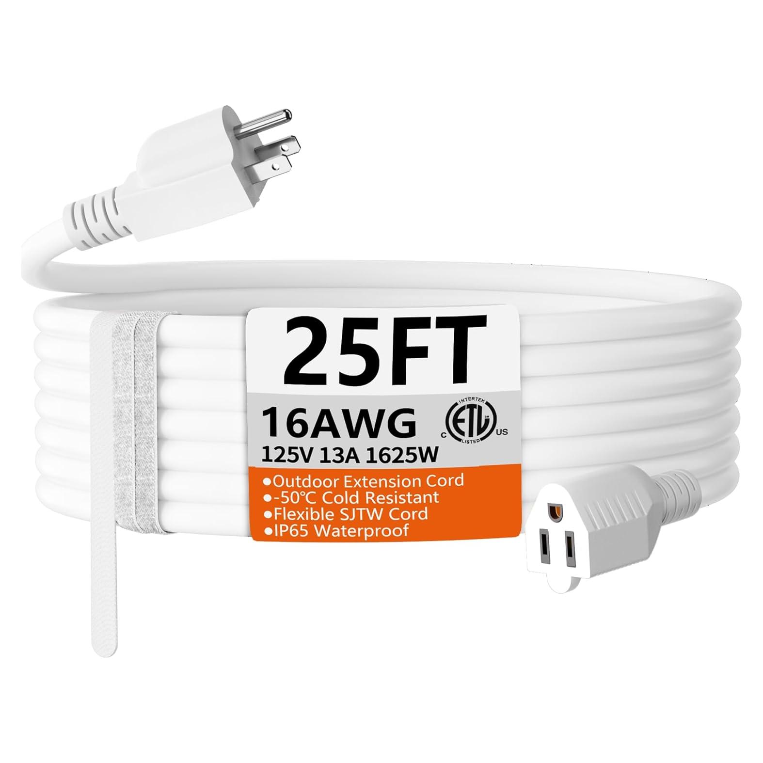 Cable de Extensión HUANCHAIN 7.62m 16AWG Impermeable 13A
