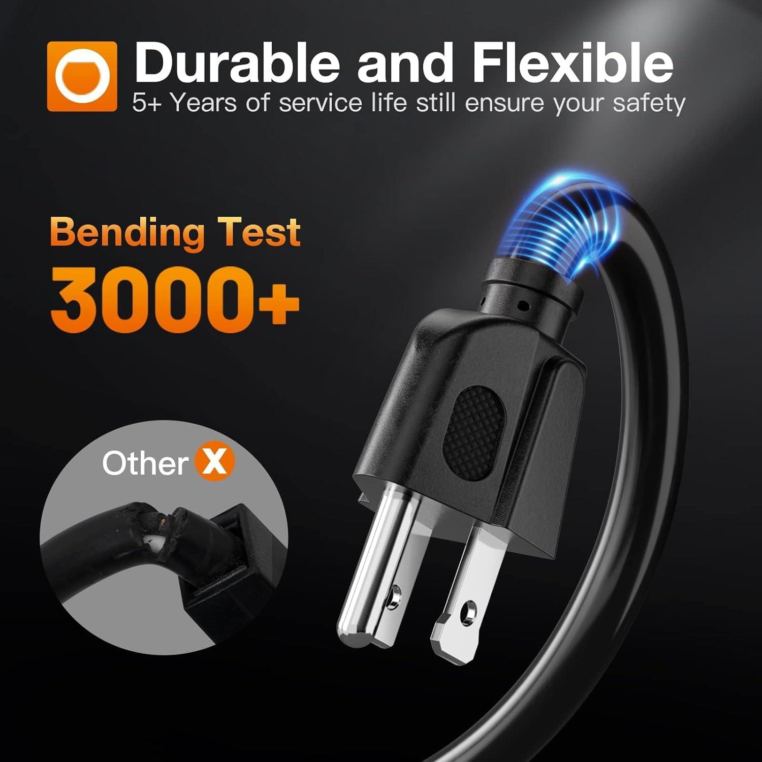 Cable de Extensión Exterior Addlon 7.62m 16AWG Impermeable Negro