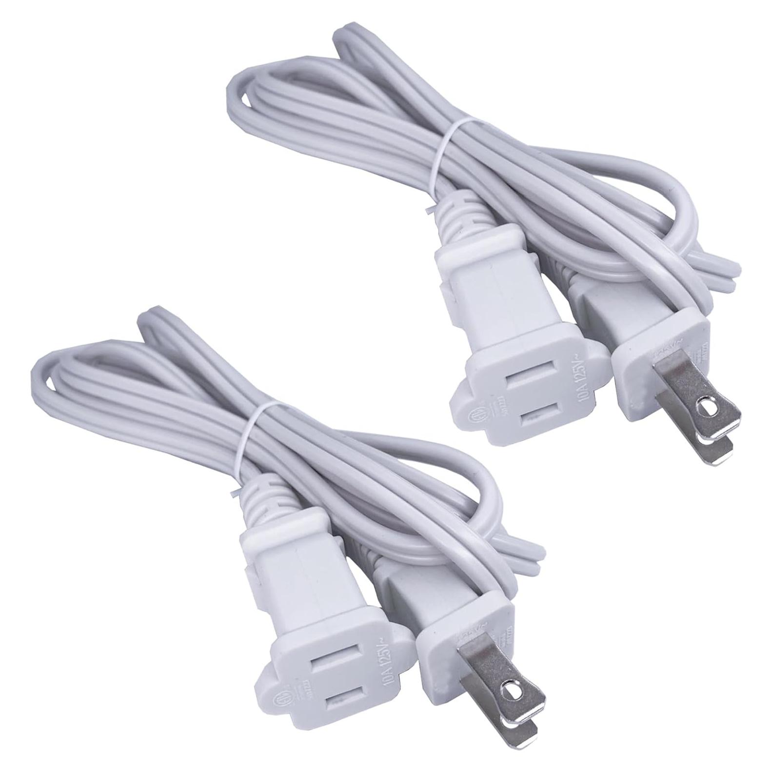 Cable de Extensión 1.52m Musunpara 2 Clavijas 10A 125V Blanco