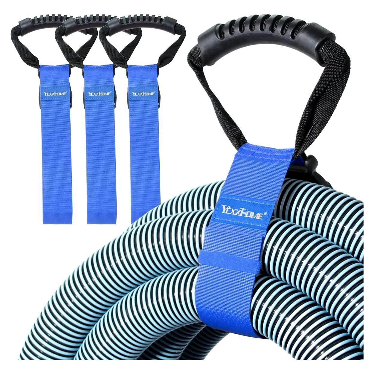 3 PCS Correa Organizador de Manguera Nylon YCXX 71.12 cm Azul