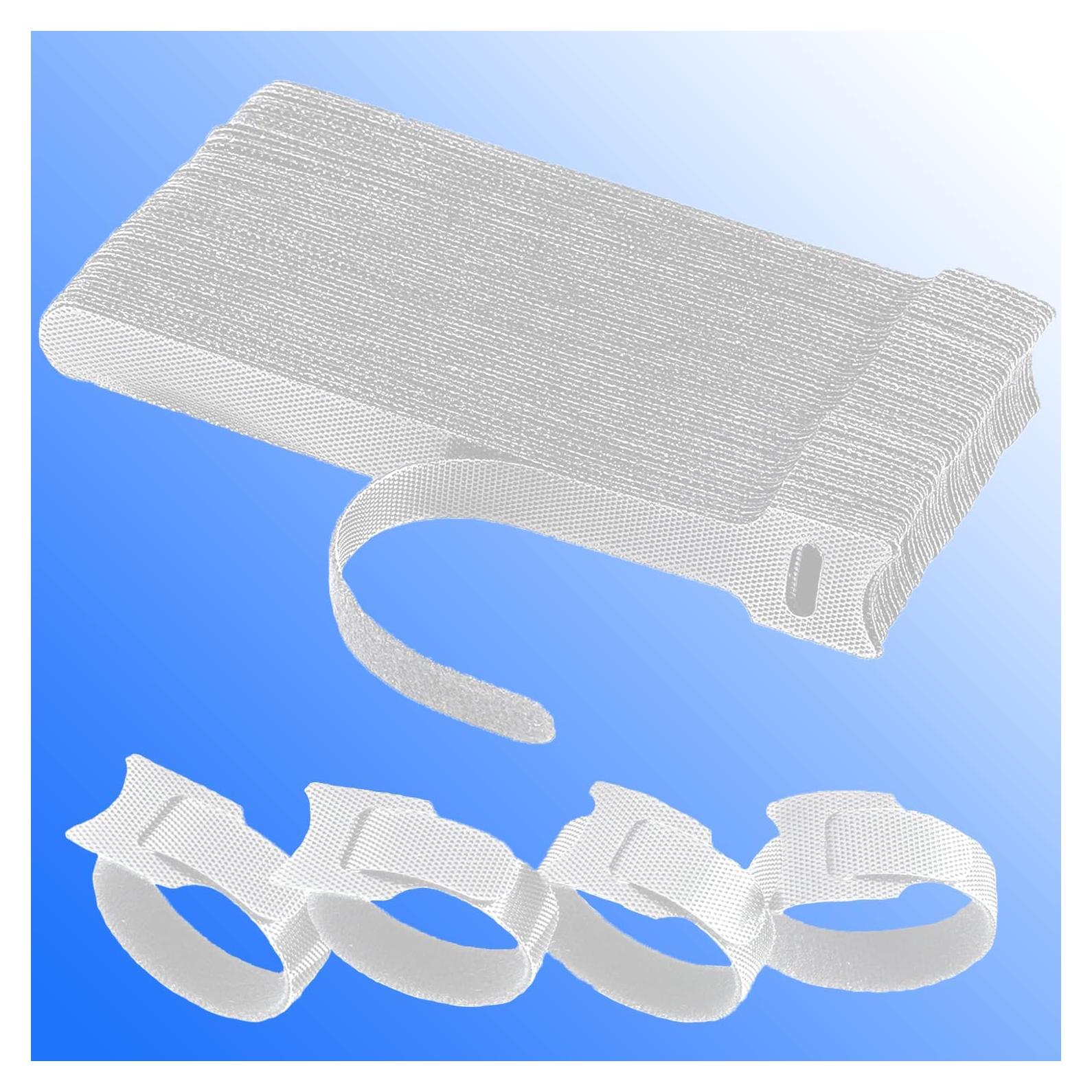 Bridas Reutilizables 60 Pcs California JOS 15.24 cm Nylon Blanco