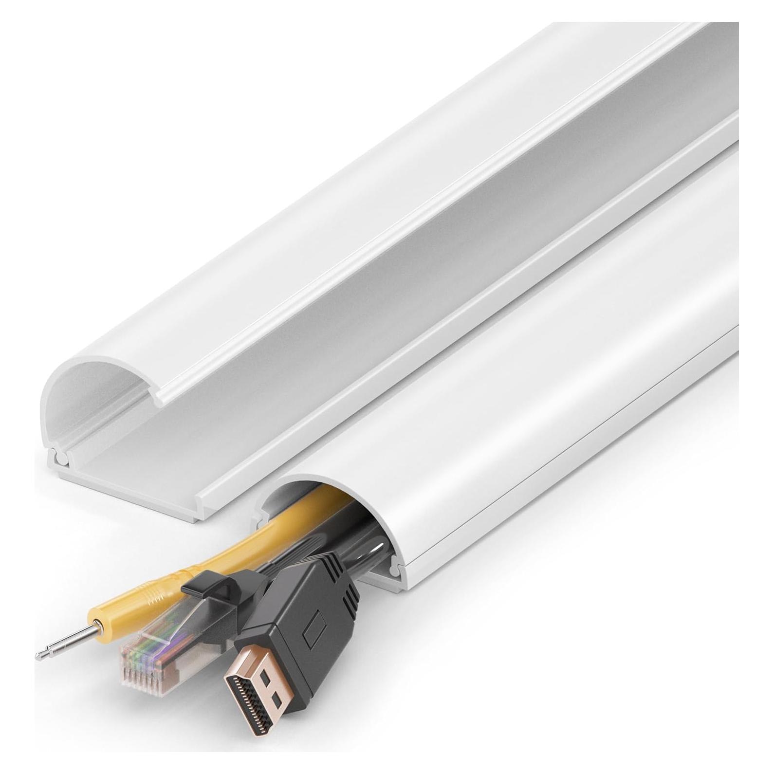 Cubierta de Cables ZhiYo 86cm Blanca para 2-4 Cables