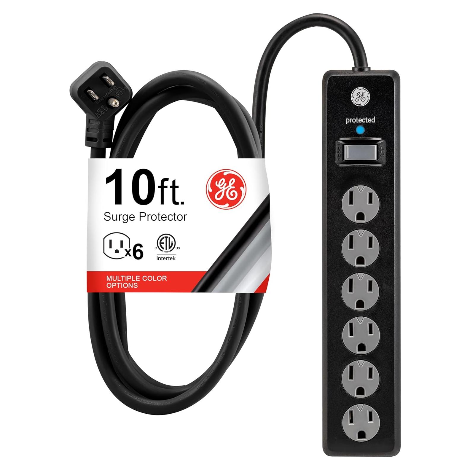 Protector contra Sobretensiones GE 6 Salidas 600 Julios 3m