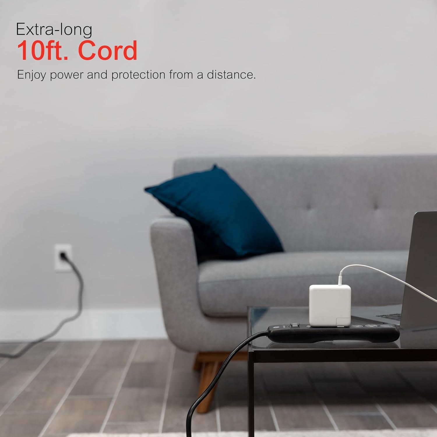 Protector contra Sobretensiones GE 6 Salidas 600 Julios 3m