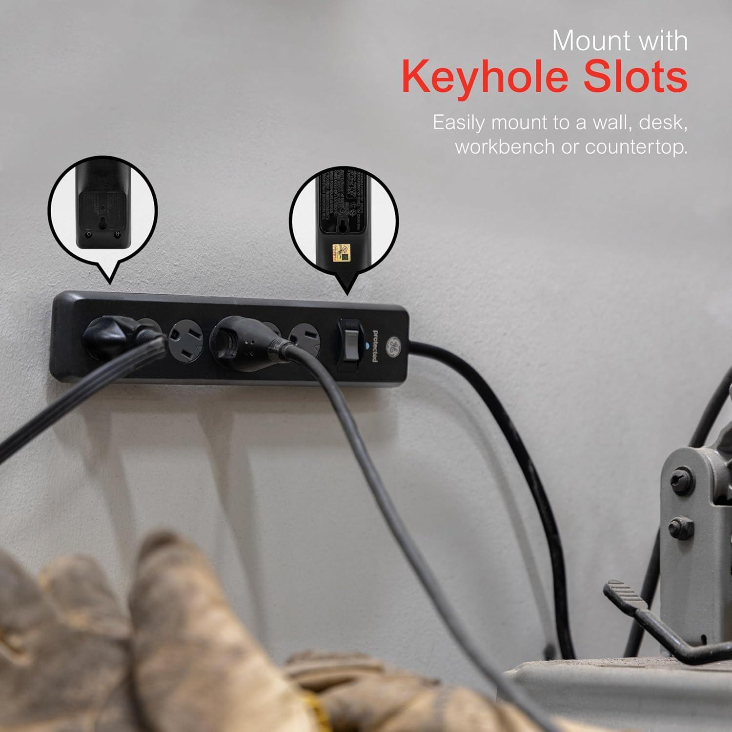 Protector contra Sobretensiones GE 6 Salidas 600 Julios 3m