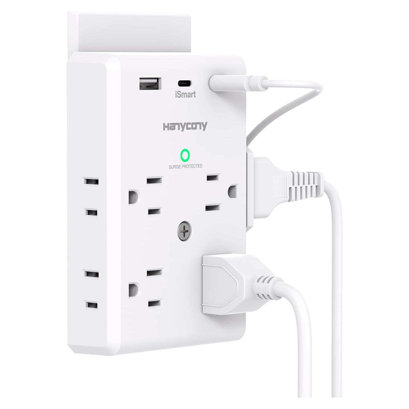 Extensor de Enchufe HANYCONY 8 Salidas 3 USB C 900J