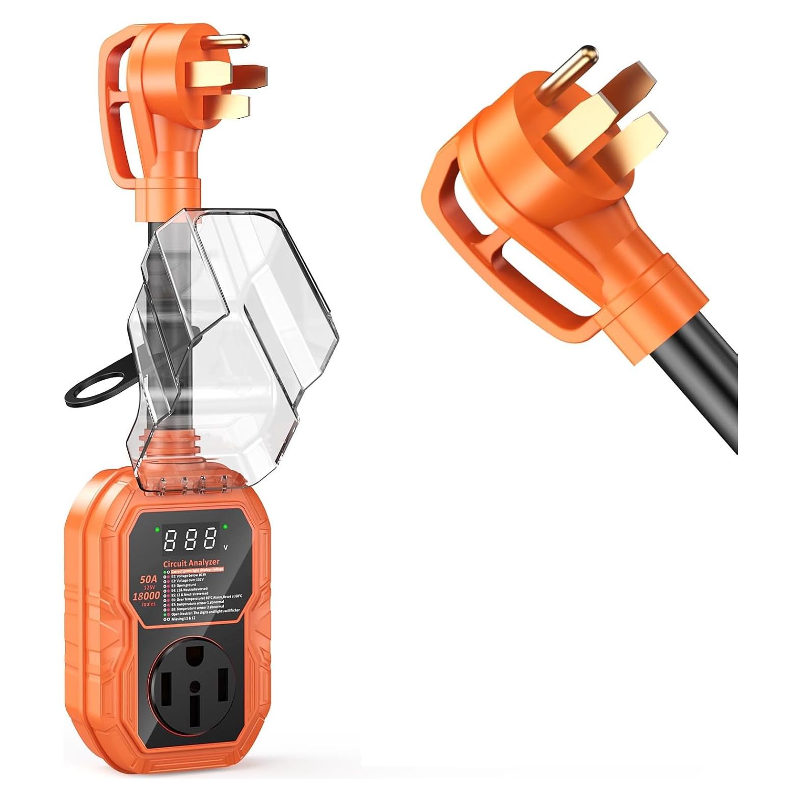 Protector de Sobretensión RV GutterWord 50 Amp 18000J LED