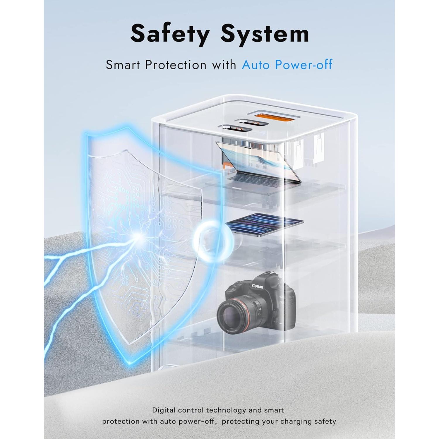 Baseus Regleta USB C 40W 6 en 1 con Protección 1200J