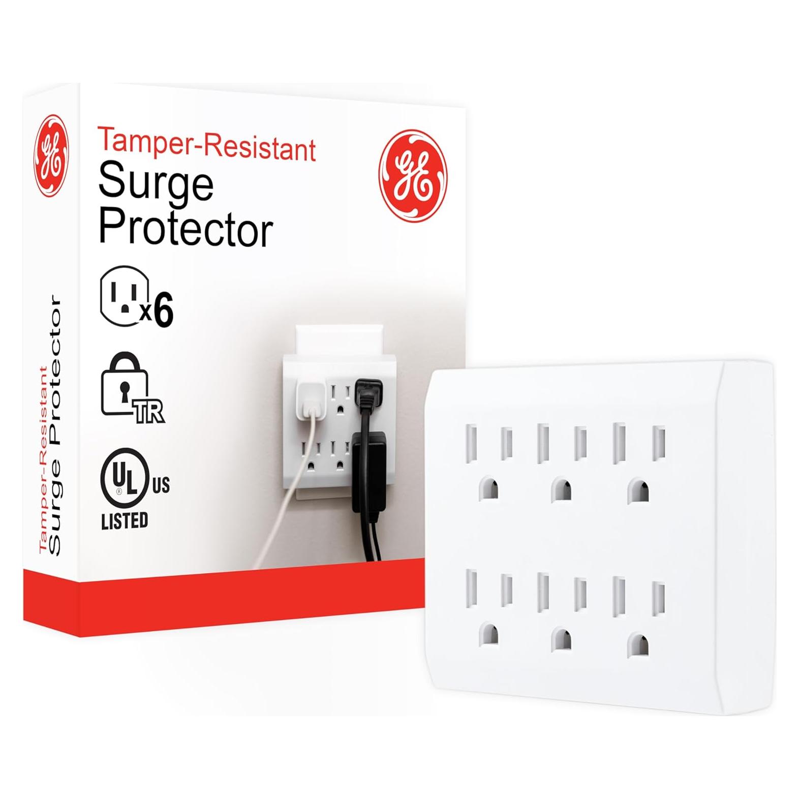 Protector de Sobretensión GE 6 Salidas 440 Julios Blanco