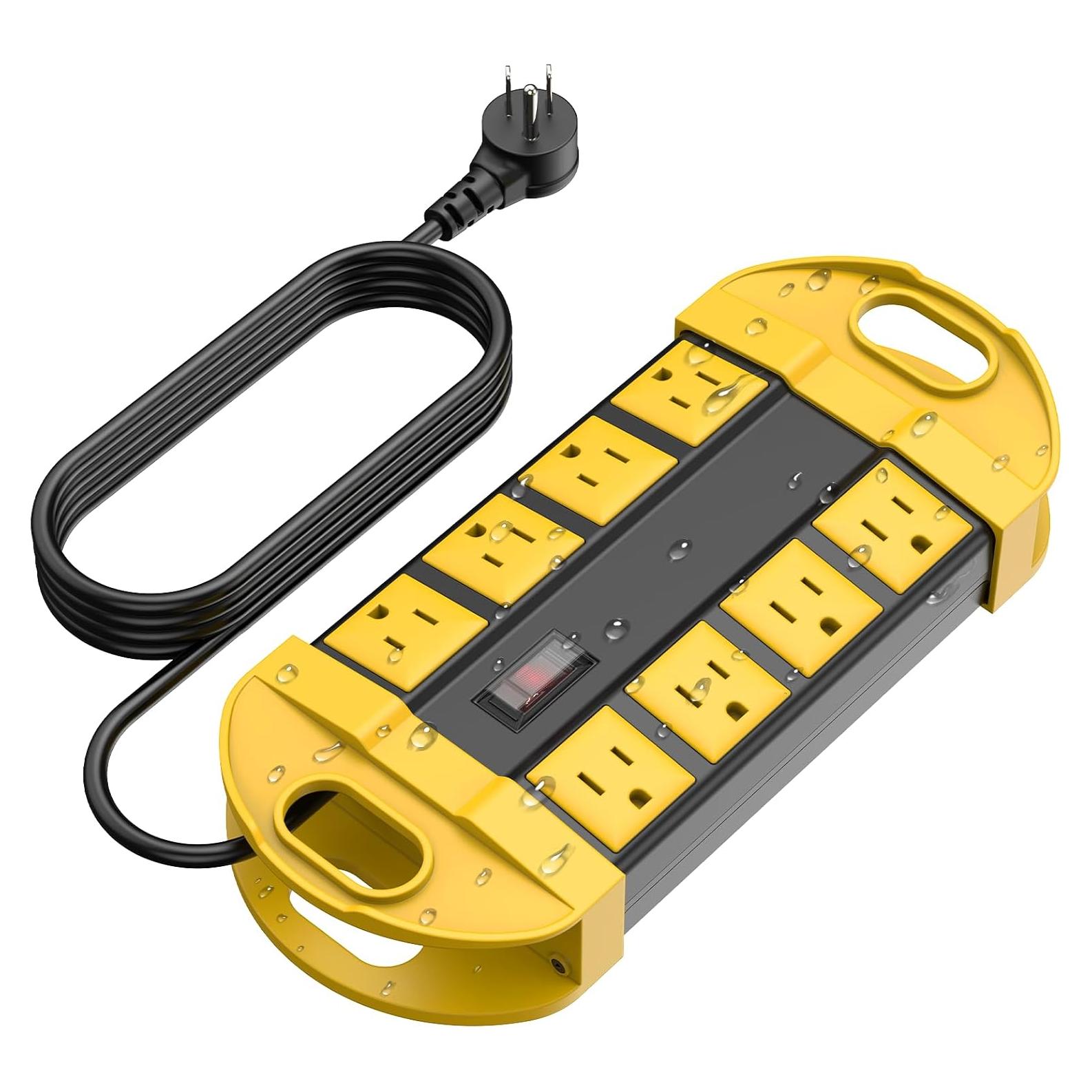 Toma de Corriente Exterior Impermeable CCCEI 8 Salidas 1.83m