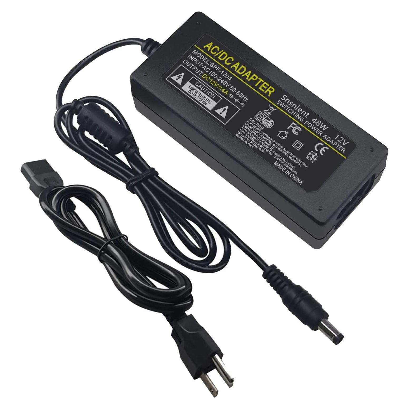 Adaptador de Corriente AC 12V 4A Senshunshiye - 0.9m
