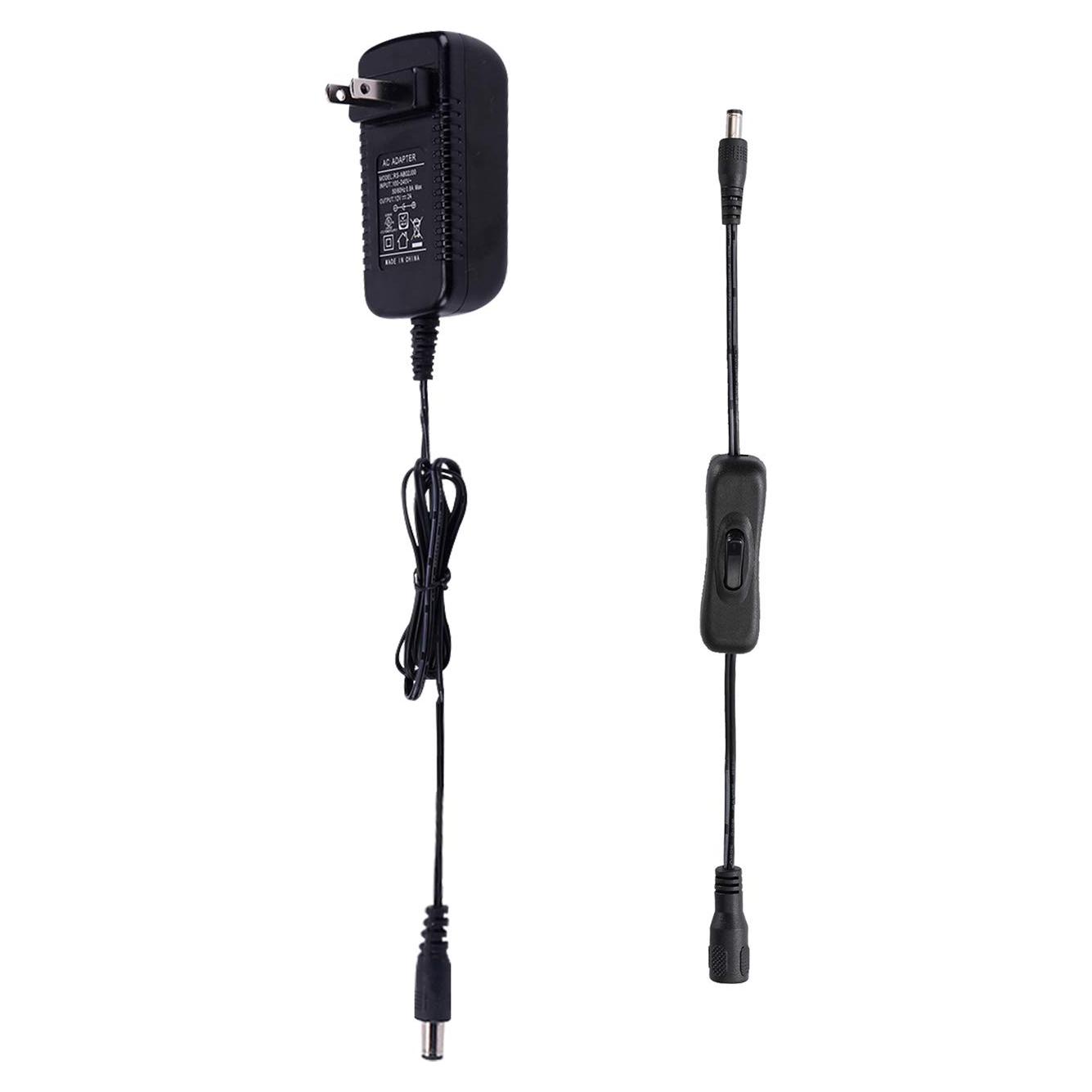 Fuente de Alimentación 12V 1.5A AIBOO Adaptador 18W con Interruptor