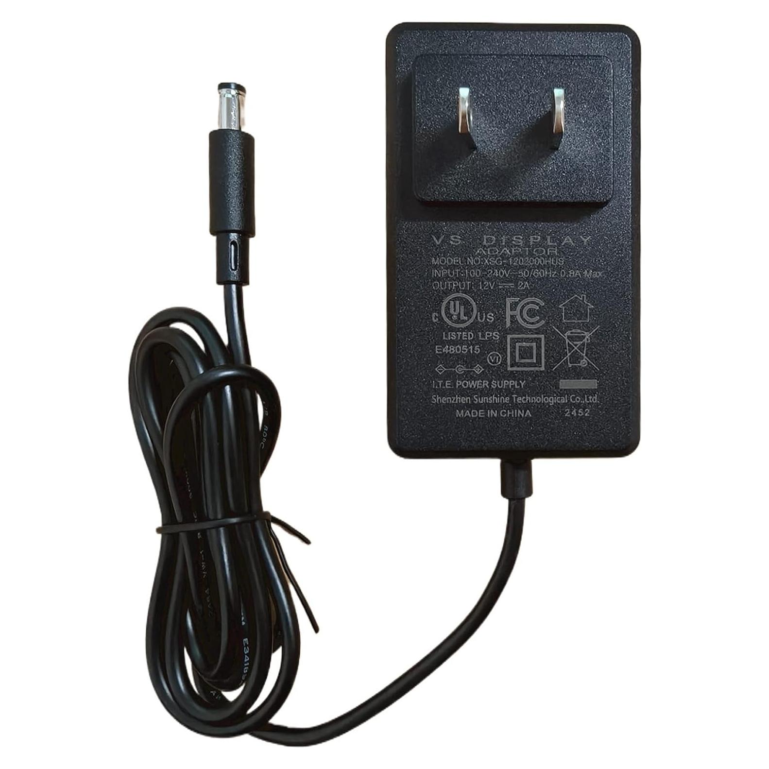 Adaptador de corriente VSDISPLAY 12V 2A con conector 5.5x2.1mm