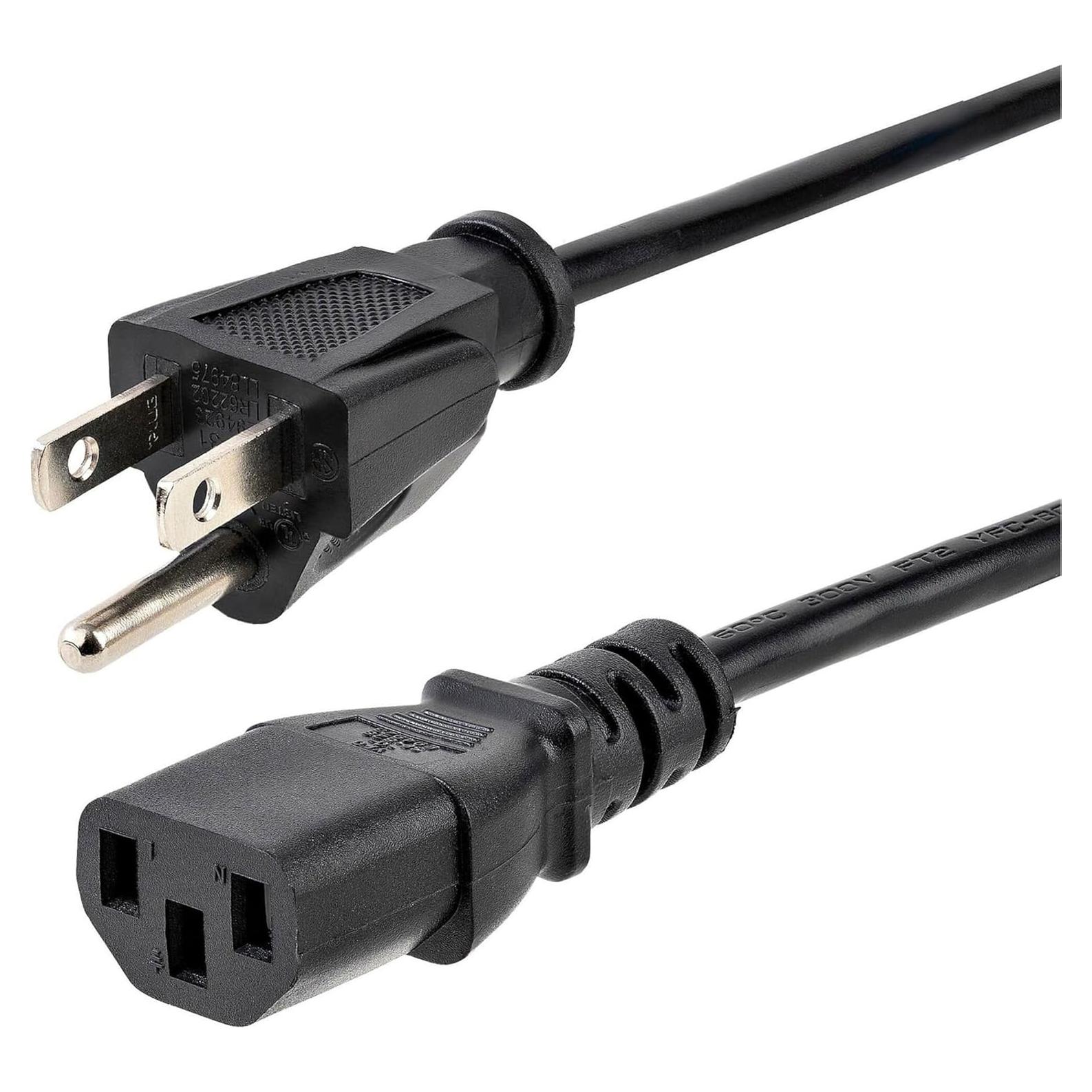 Cable de Alimentación AC StarTech.com 10 pies 18AWG 10A 125V