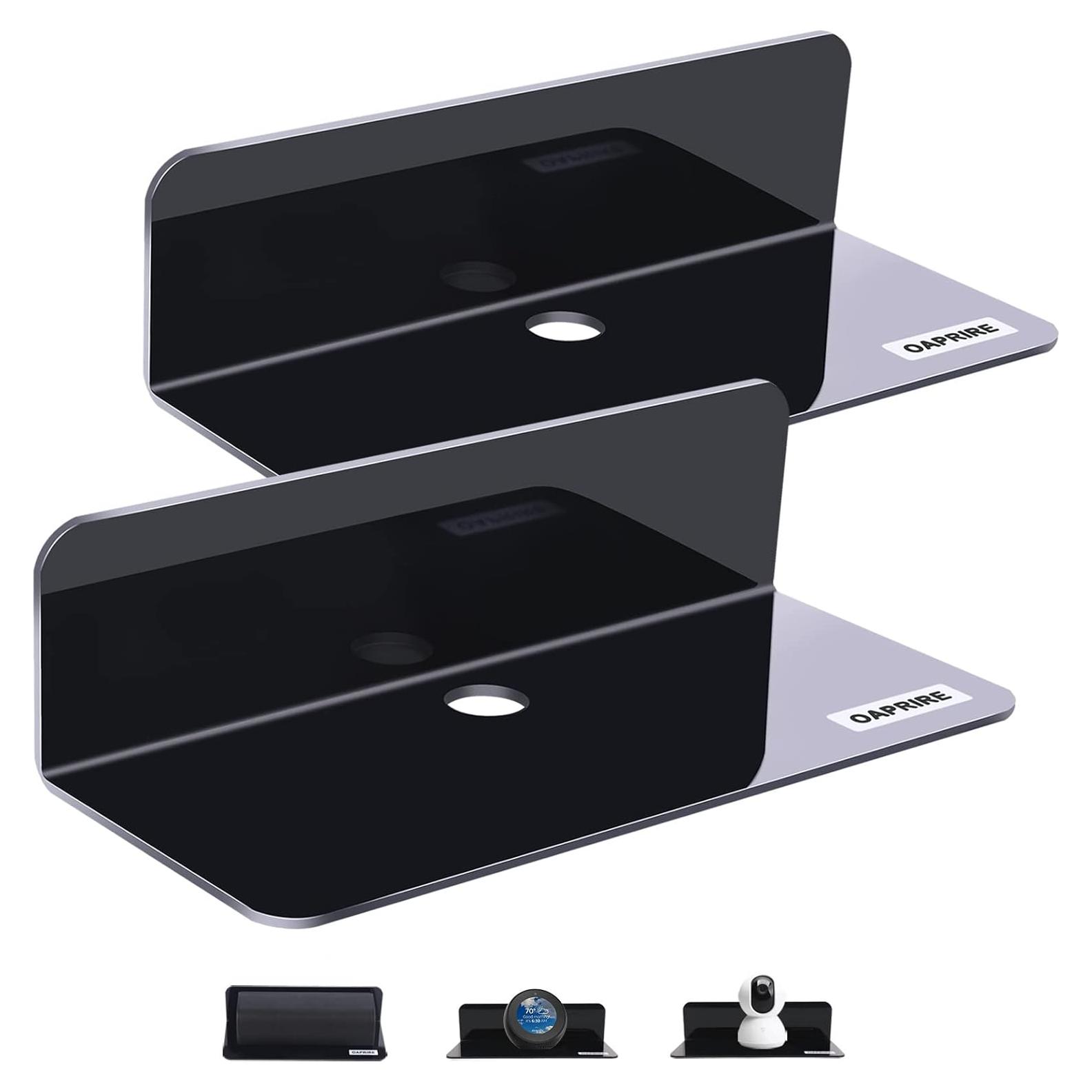 Estante Flotante Acrílico OAPRIRE - Juego de 2, 22.86x8.89cm