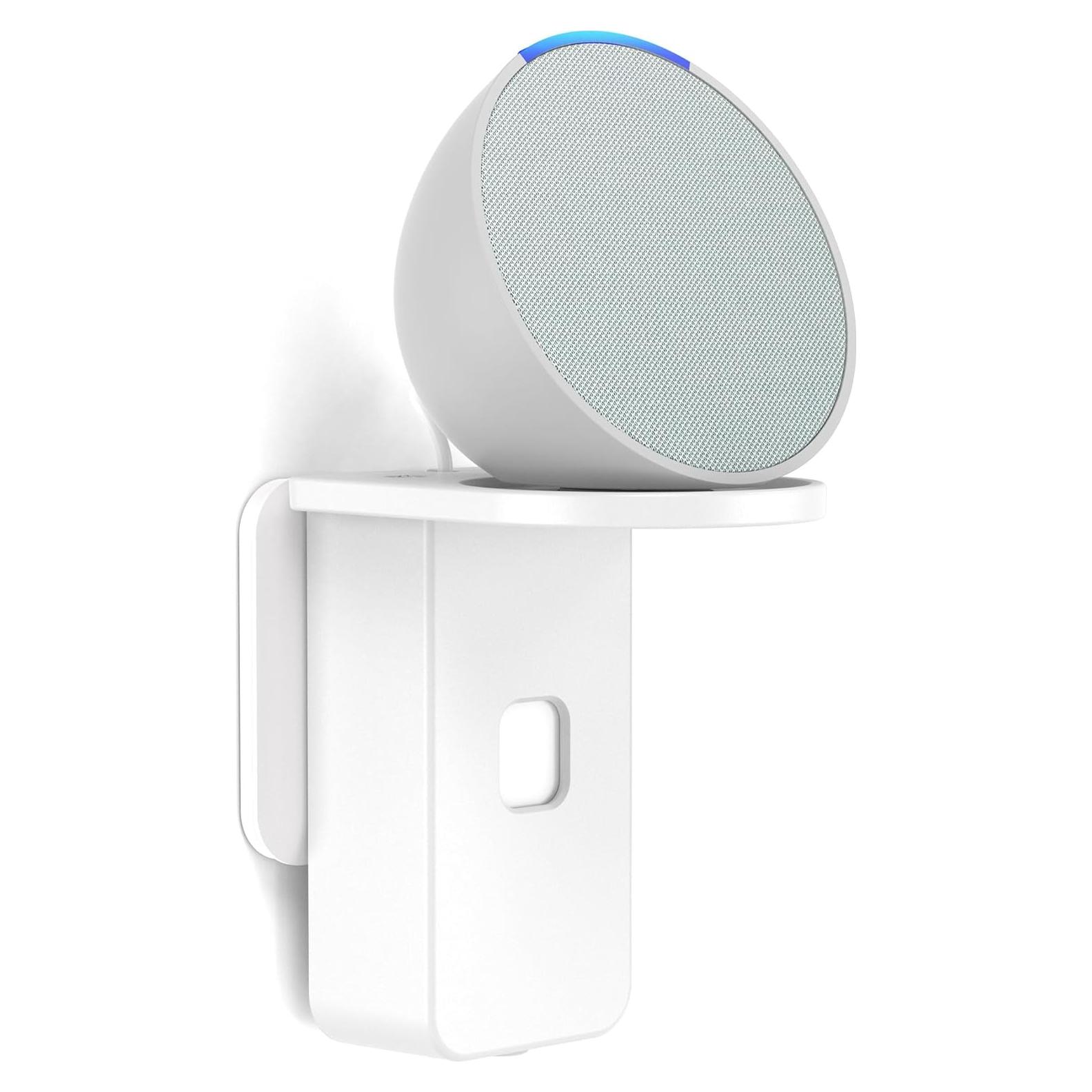 Soporte de Pared PlusAcc para Google Nest Mini y Pop - Blanco