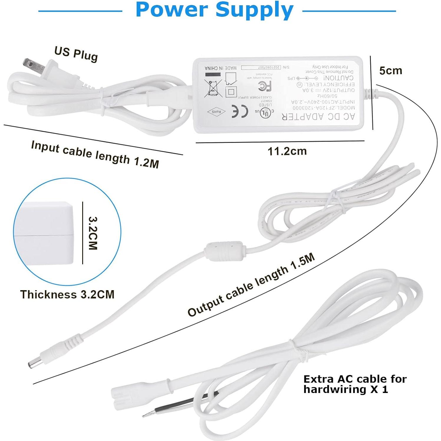 Kit de Iluminación LED Bajo Gabinete Litever 6 Barras 31W 3000K