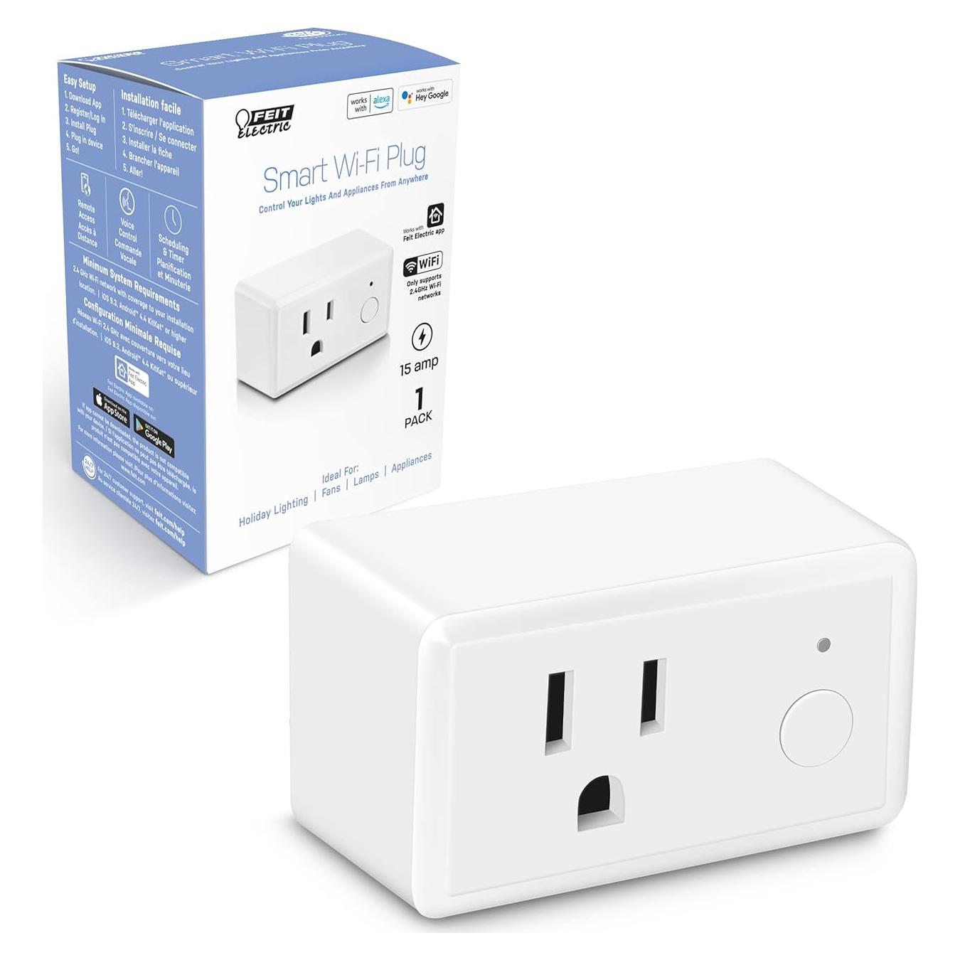 Enchufe Inteligente Feit Electric WiFi 15A Control Remoto