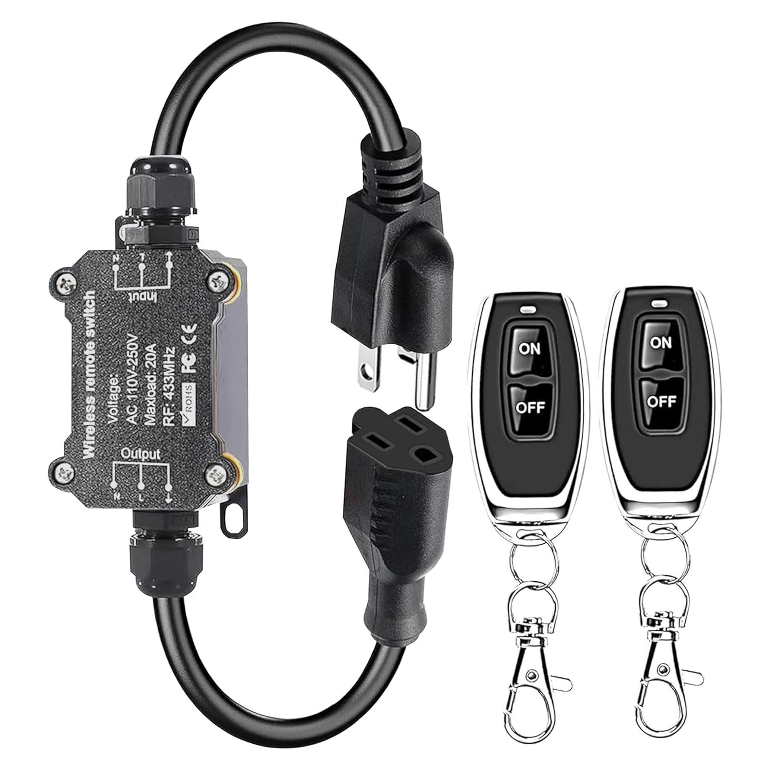 Interruptor Inalámbrico Impermeable AC110V/250V - Control Remoto RF