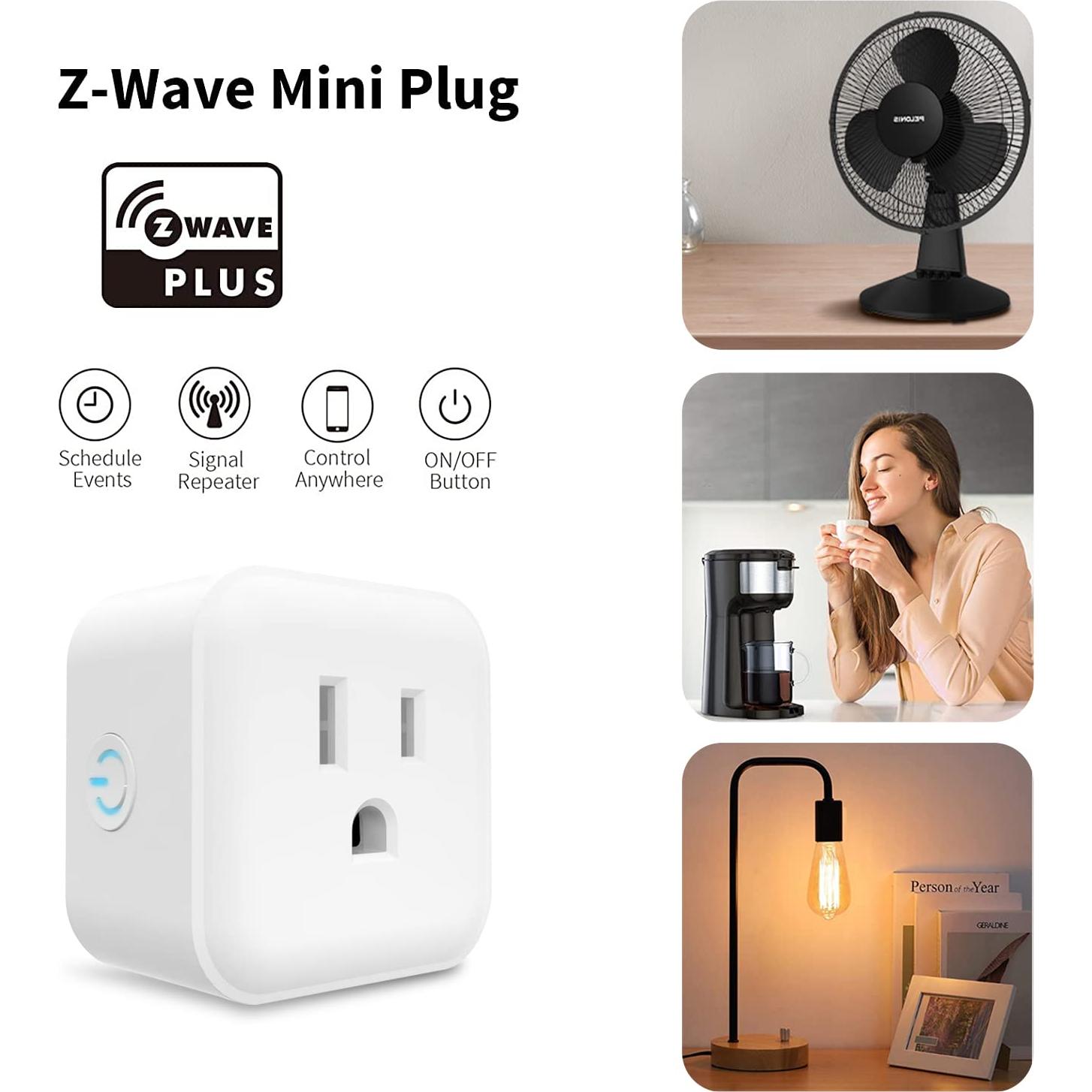 Enchufe Z-Wave Mini Inteligente Minoston MP21Z 15A 125VAC