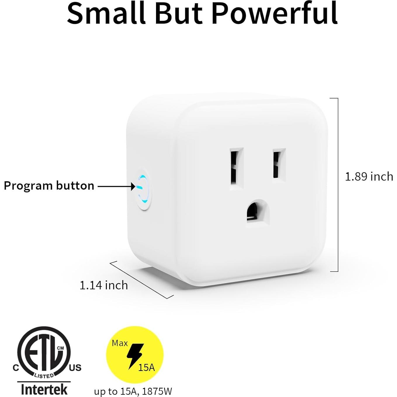 Enchufe Z-Wave Mini Inteligente Minoston MP21Z 15A 125VAC